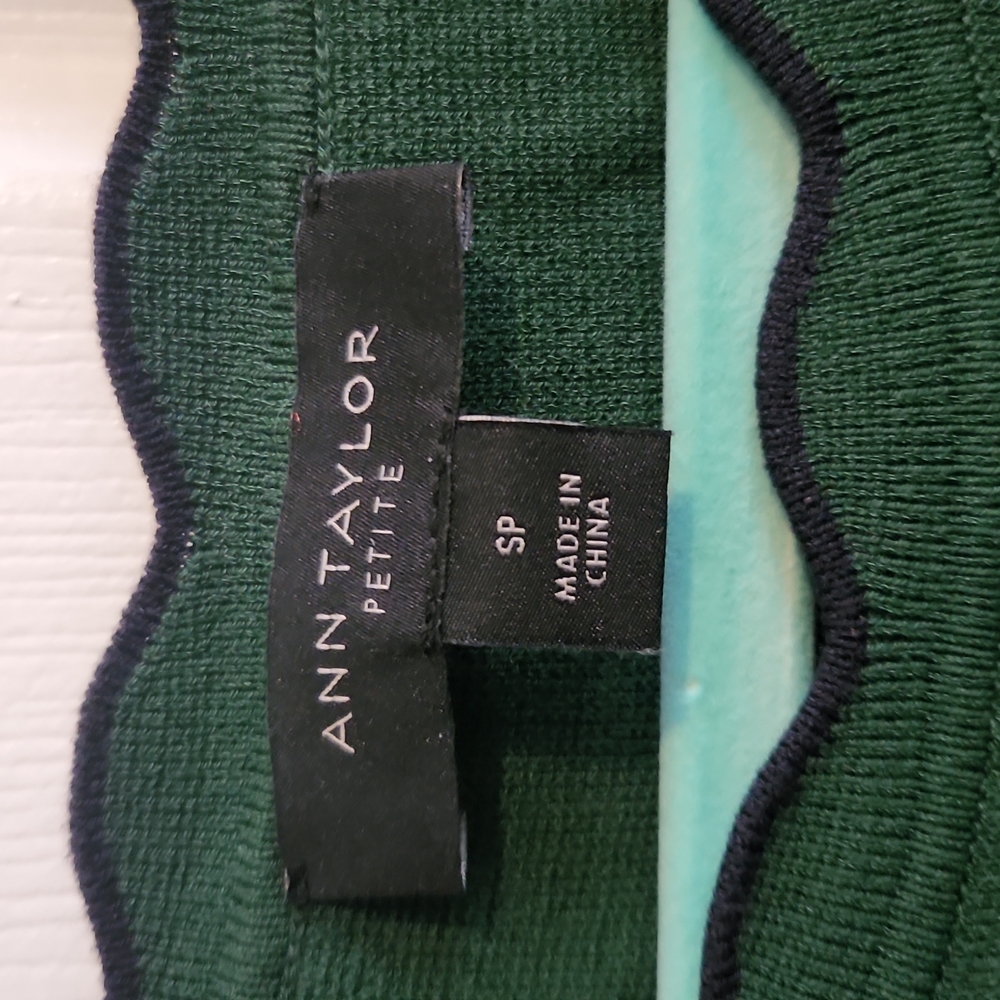 Ann Taylor Petite Green PS - Picture 2 of 8